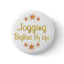 Jogging Brightens My Life buttons