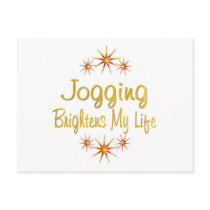 Jogging Brightens My Life postcards