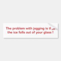 jogging bumper sticker