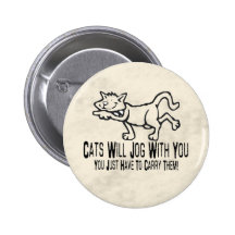 Jogging Cats Button