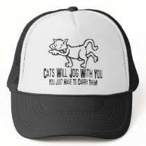 Jogging Cats hats