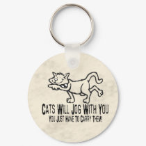 Jogging Cats keychains