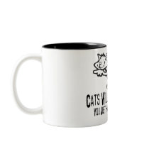 Jogging Cats mugs