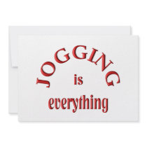 Jogging is Everything Custom Invites