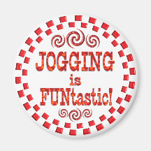 Jogging is FUNtastic Fridge Magnets