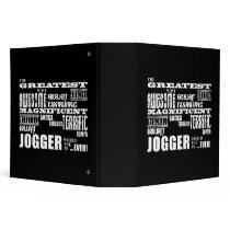Jogging & Joggers : Greatest Jogger the World Ever Vinyl Binders