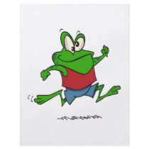 jogging joggy froggy frog cartoon personalized flyer