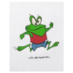 jogging joggy froggy frog cartoon flyers