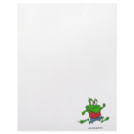 jogging joggy froggy frog cartoon customized letterhead