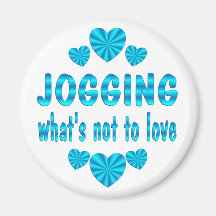 JOGGING LOVE FRIDGE MAGNET