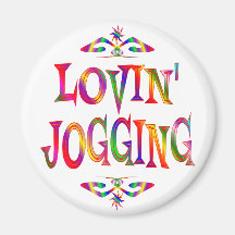 Jogging Lover Fridge Magnets
