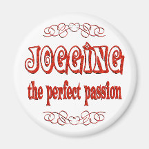 Jogging Passion Fridge Magnet