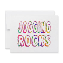 Jogging Rocks Invitations