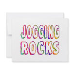 Jogging Rocks invitations