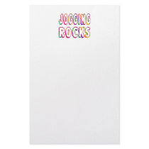 Jogging Rocks Custom Stationery