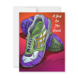 Jogging Run Invitations Red-orange to Encourage