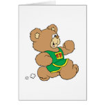 Jogging Running Bear cards