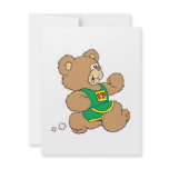Jogging Running Bear invitations