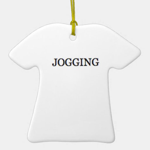 Jogging T-Shirt Christmas Ornament