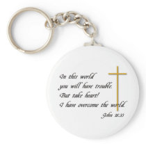 Joh 16:33 key chain