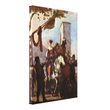 Johann Heinrich Schonfeld - Halt in front of inn Canvas Print
