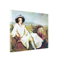 Johann Heinrich Wilhelm - Goethes portrait Canvas Print