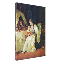 Johann Heinrich Wilhelm Tischbein - family scene Canvas Prints