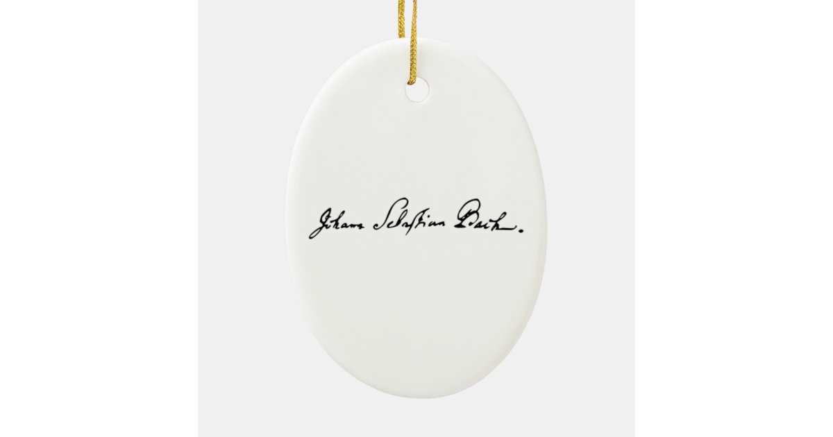 Johann Sebastian Bach Christmas Ornament Zazzle