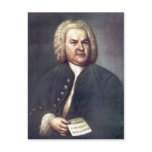 Johann Sebastian Bach im Jahre 1746, mit R?tselkan Post Card