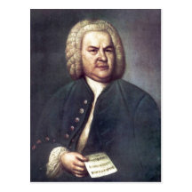 Johann Sebastian Bach im Jahre 1746, mit R?tselkan Post Card