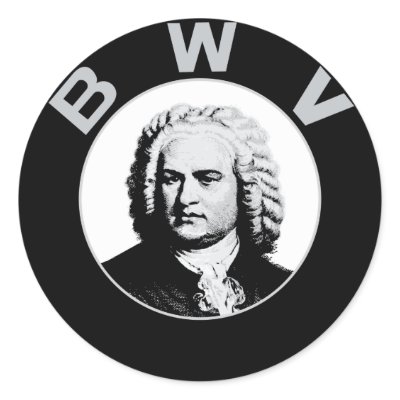 Johann Sebastian Bach Stickers by apollo335