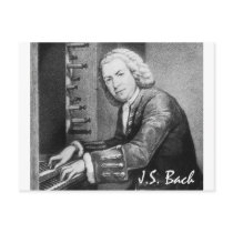 Johann Sebastian Bach Stuff postcards
