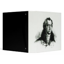 Johann Wolfgang Goethe  engraved by Delacroix Vinyl Binders