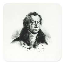 Johann Wolfgang Goethe  engraved by Delacroix Stickers