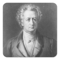 Johann Wolfgang Goethe Square Stickers