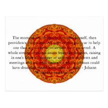 Johann Wolfgang von Goethe QUOTATION Post Card