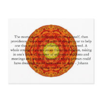 Johann Wolfgang von Goethe QUOTATION postcards