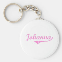 Johanna Classic Style Name Keychains