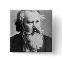 Johannes Brahms, 1879 Pinback Buttons
