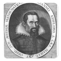 Johannes Kepler  1590 Square Stickers