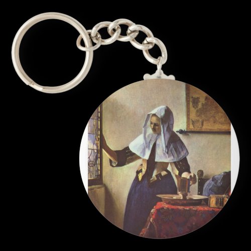 Johannes Vermeer - Young woman with a water jug at Keychains