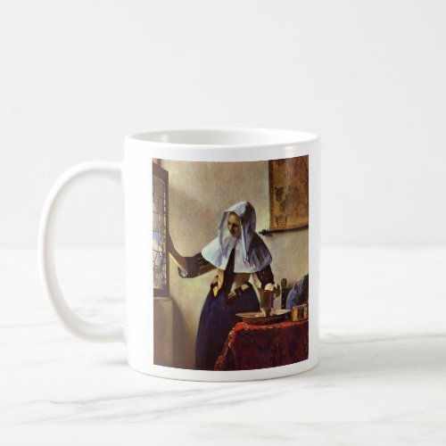 Johannes Vermeer - Young woman with a water jug at Coffee Mugs