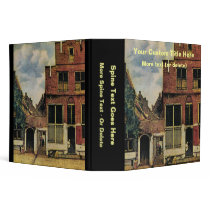 Johannes Vermeer's Street in Delft (circa 1660) binders by MasterpieceGallery Johannes Vermeer's Street in Delft (circa 1660) binders