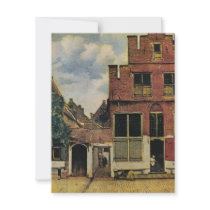 Johannes Vermeer's Street in Delft (circa 1660) Custom Invitations