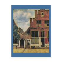Johannes Vermeer's Street in Delft (circa 1660) Postcard
