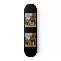 Johannes Vermeer's Street in Delft (circa 1660) skateboards by MasterpieceGallery Johannes Vermeer's Street in Delft (circa 1660) skateboards