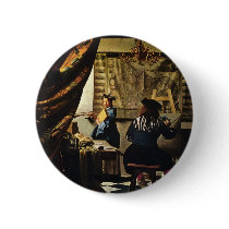 Johannes Vermeer's The Art of Painting circa 1668 Buttons