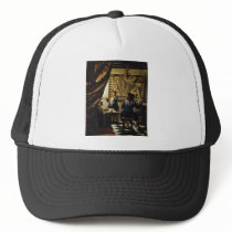Johannes Vermeer's The Art of Painting circa 1668 Hats