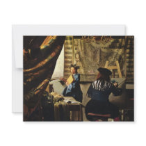 Johannes Vermeer's The Art of Painting circa 1668 Personalized Announcements
