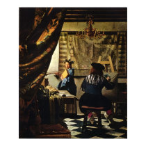 Johannes Vermeer's The Art of Painting circa 1668 posters